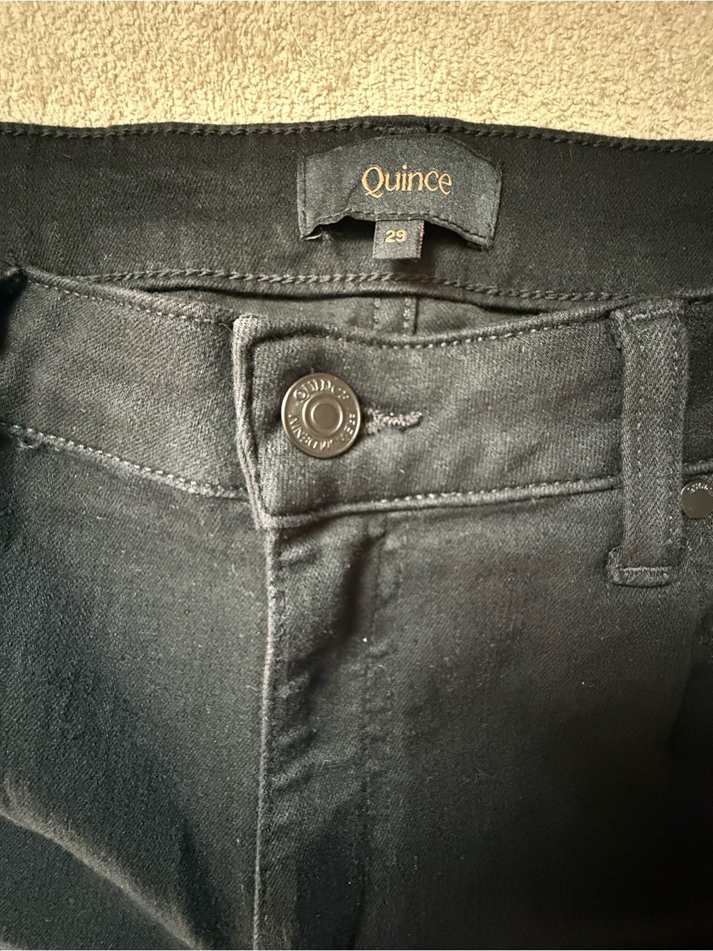 Quince Women's Black Flare Jeans - Picture 5 of 5